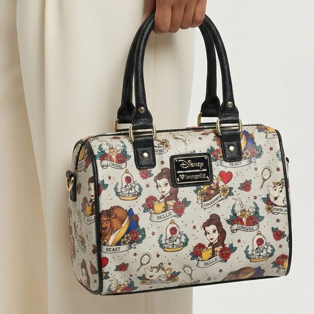 Loungefly Disney Beauty of the Beast collaboration handbag purse